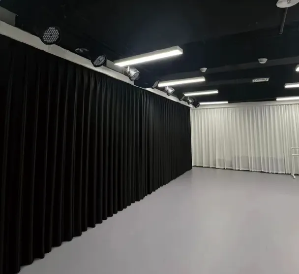 Black Commando Cloth Stage Fabric