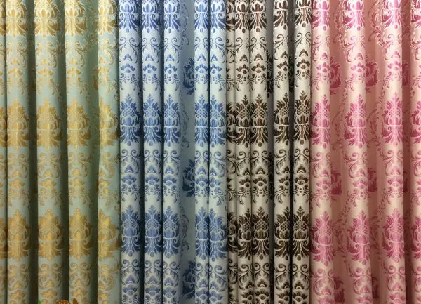 Jacquard Damask Curtain Fabric