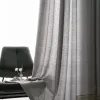 Linen Texture Sheer Curtain Fabric