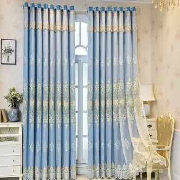 Printed Floral Home Curtain Fabric