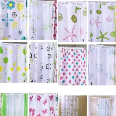 Floral-Print Shower Curtain